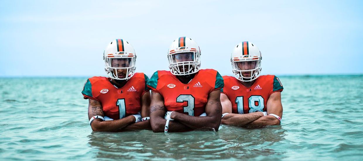 Miami Football Has New Adidas Uniforms Made From Recycled Ocean Waste